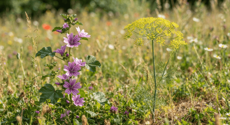 Fenouil et mauve